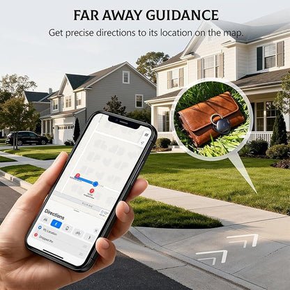 2025 Upgraded [Apple MFi Certified] Air Tracker 4 Pack, Smart Tag Item Finder Works with Apple Find My (iOS Only), Air Track Locator with Sound, Tracker Tags for Keys, Luggage, Bag, Suitcases, Wallet