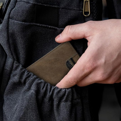 furid Card Wallet For Men Slim: Smart Rfid Minimalist Front Pocket Pop Up Wallet with ID Window - Stocking Stuffers Gifts Boxed for Husband Father at Birthday Anniversary