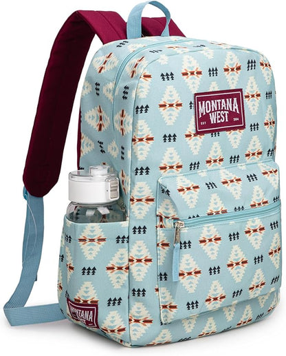 Montana West Backpack for Women Men 2 PCS Lightweight College Bookbags Casual Daypack Backpacks for Commute & Travel