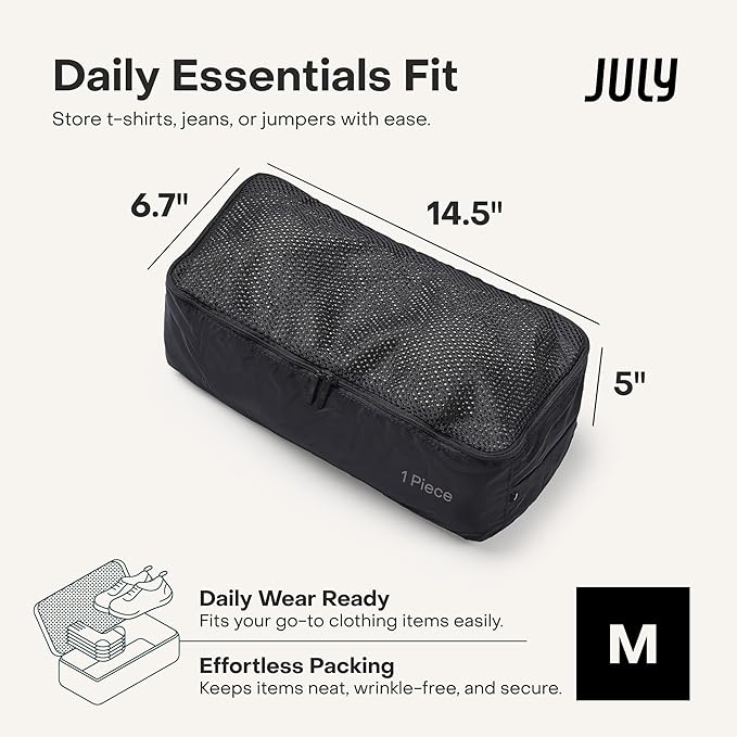 Packing Cells - 4 Set Packing Cubes Luggage Organizer Bags (S, M, 2 x L), Must-Have Suitcase Organizer for Travel, Road Trip & Camping Accessories, Stain-proof, Washable, 3 Sizes - Charcoal