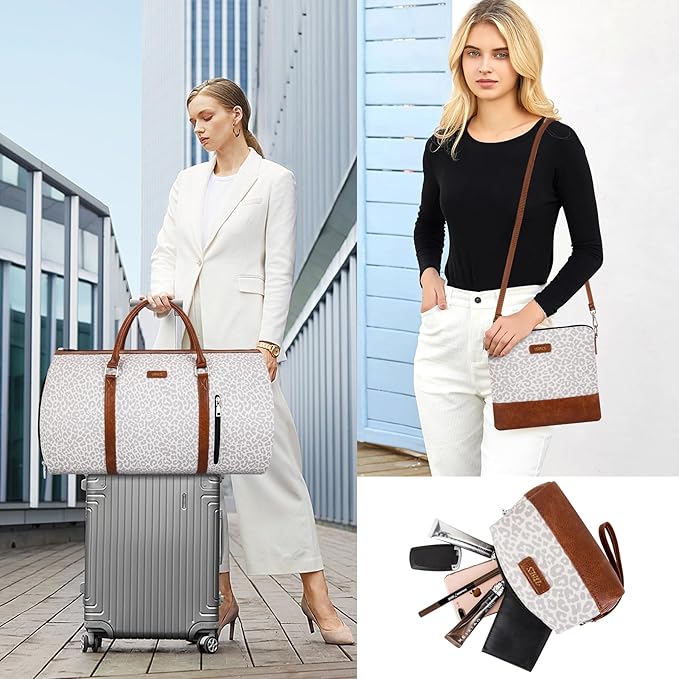 Convertible 2-in-1 Garment Bags for Travel, Carry On Garment Duffle Bag With Shoe Compartment Large Weekender Bag for Women Men Hanging Suitcase Suit Travel Duffel Overnight Bags 4pcs Set