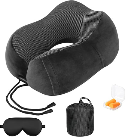 Travel Neck Pillow (Black)