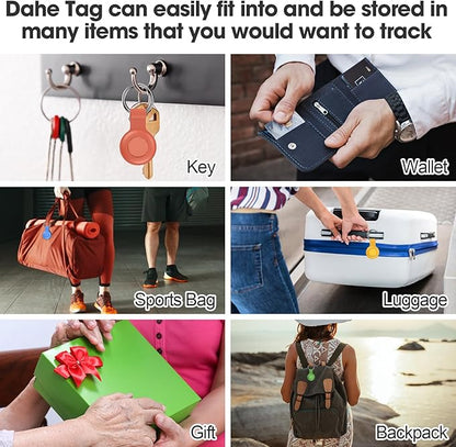 Air Tracker Tags-4 Pack Android or iOS, Apple & Android Tracker Tags, Bluetooth Tracker Smart Tag Works with Apple Find My and Google'S Find Hub App, Key Locator Wallet Finder with Sound