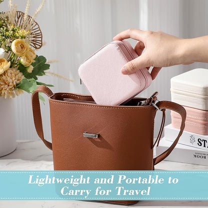 Batiyeer 50 Pcs Small Jewelry Travel Case Bulk Mini Jewelry Box Wedding Bridesmaid Proposal Return Gift for Pooja(Macaron Color)