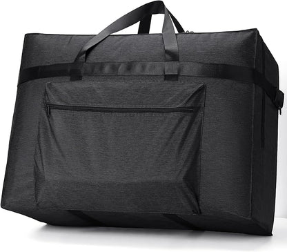 SUNUP Large Duffle Bag for Travel, 80L Foldable Travel Duffel Bag for Men Women, Waterproof Overnight Weekender Moving Storage Bags, Black