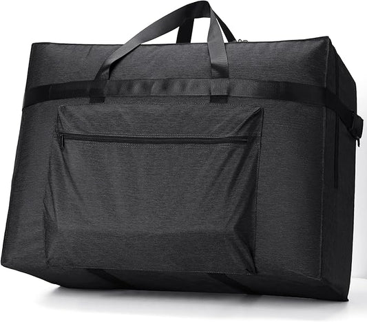 SUNUP Large Duffle Bag for Travel, 80L Foldable Travel Duffel Bag for Men Women, Waterproof Overnight Weekender Moving Storage Bags, Black