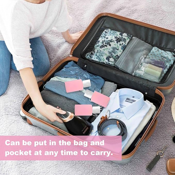 CYEAH 120 Pcs Plastic Travel Bottles 1oz Mini Shampoo Bottles Small Empty Bottles Refillable Cosmetic Containers with Flip Cap Clear Portable Small Bottles for Liquid, Lotions, Toner, Body Soap