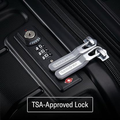 Samsonite Freeform 28-Inch Large Luggage with Dual 360° Spinner Wheels - Checked Suitcase - TSA Lock, Airline-Approved - Lightweight Durable Polypropylene Expandable Hardshell - White