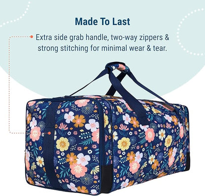 Wildkin Kids Weekender Duffel Bag – Carry-On Size for School, Travel, & Sleepovers
