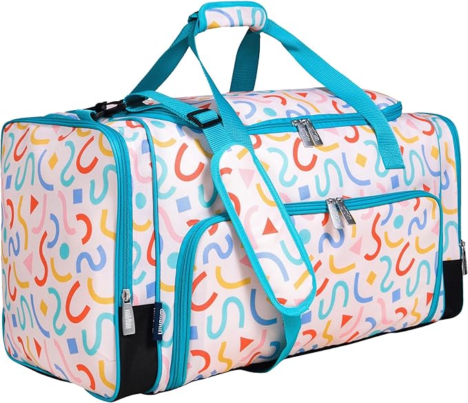 Wildkin Kids Weekender Duffel Bag – Carry-On Size for School, Travel, & Sleepovers