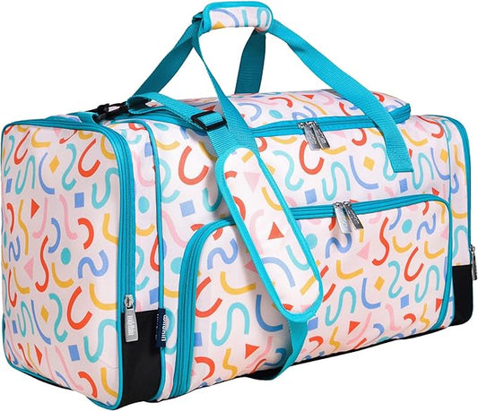 Wildkin Kids Weekender Duffel Bag – Carry-On Size for School, Travel, & Sleepovers