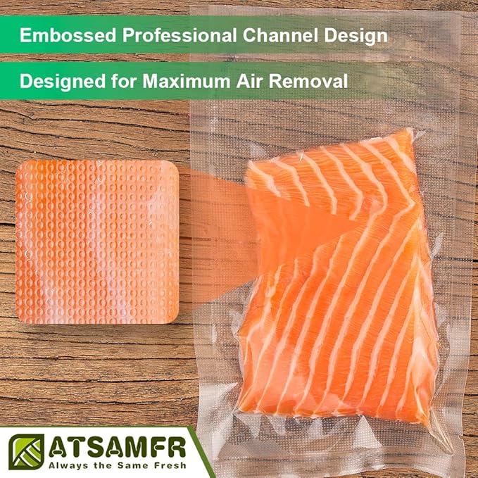 200 Count Gallon11x16Inch Vacuum Sealer Food Bags with BPA Free,Heavy Duty,Great for Vac Storage or Sous Vide Cooking