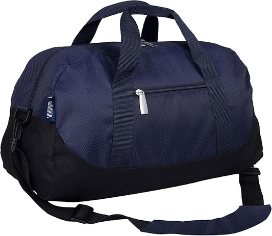 Wildkin Kids Overnighter Duffel Bag – Carry-On Size, Ideal for School & Sleepovers – Rip-Stop Blue