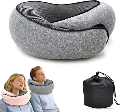 Travel Neck Pillows for Airplanes 2025 New Travel Pillow Neck Travel Pillow Memory Foam Airplane Pillow for Offices and Cars(Dark Grey)