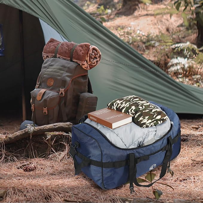 REDCAMP 85L/120L/140L Foldable Duffle Bag with Wheels, Large Travel Duffel Bag