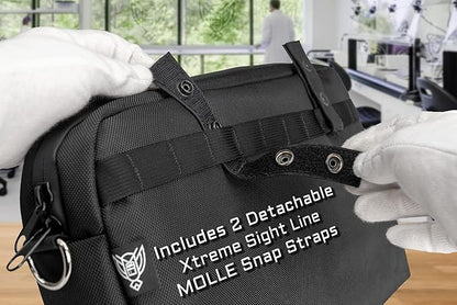 Xtreme Sight Line ~ Xecutive Transport Faraday Duffel Bag with Removable XTECH Pouch for Computer Towers and Other Large Electronics ~ Data Security ~ Shoulder Strap Included ~ OD Green