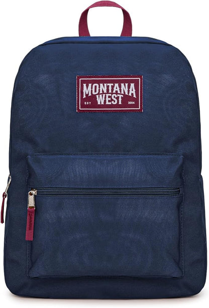 Montana West Backpack for Women Men 2 PCS Lightweight College Bookbags Casual Daypack Backpacks for Commute & Travel