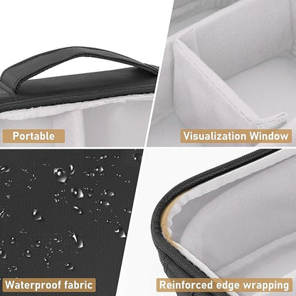 AKOZLIN Padded 3pcs/set Travel Organizer Office Cord Cable Electronics Accessories Bag Electrical Cord Management Case