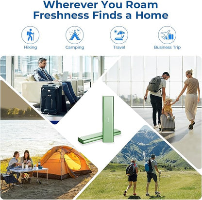 Wider Aluminum Toothbrush Travel Case, Portable Travel Toothbrush Holder, Durable Manual Toothbrush Box Container for Traveling, Bathroom, Camping, Business Trip, Green