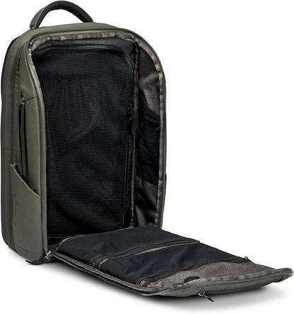 NOMATIC 14L Travel Pack - Water Resistant Laptop Bag - TSA-Ready Expandable Backpack (Olive)