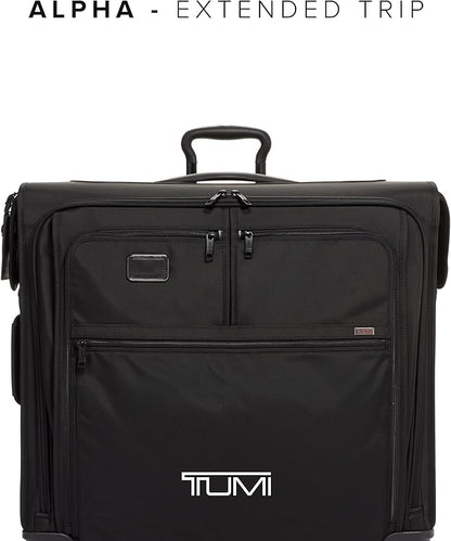TUMI - Alpha Extended Trip 4 Wheeled Garment Bag - 4-Wheeled Clothing Bag for Hanging Suits, Dresses & Coats - With TSA Lock - Black