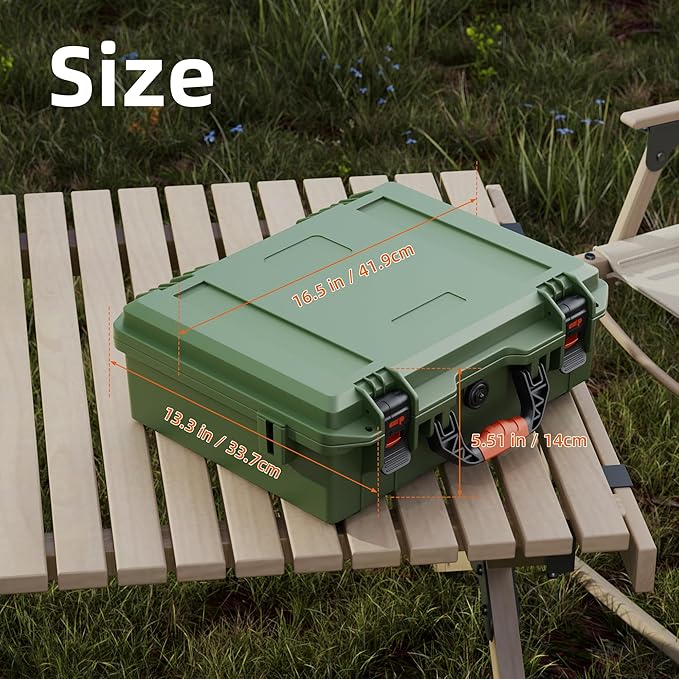 Starlink Mini Case Hard Shell Travel Bag for Starlink Mini Green Waterproof Shockproof Storage Box Portable for Accessories Carrying