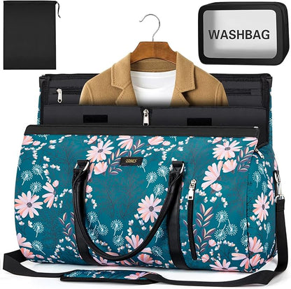 Garment Bag for Travel Convertible Carry On Garment Bag Large Travel Duffel Bags for Women 2 in 1 Hanging Suitcase Suit Travel Bags for Women & Men 3pcs Set