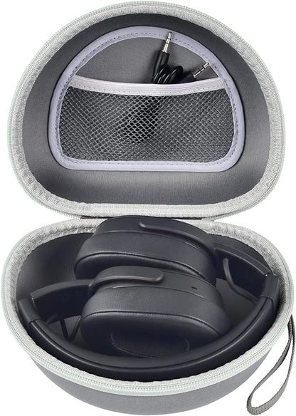 Headphone Case for Skullcandy Crusher/Hesh/Evo Wireless Over-Ear Bluetooth Earphones, for Beats Studio Pro/ 3/Solo 4/3/2 Headphones and More Noise Cancelling Foldable Headset - Hard Box Only - Grey