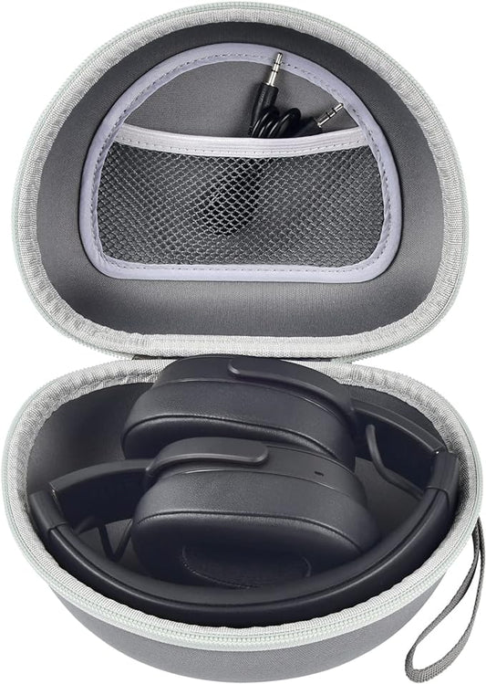 Headphone Case for Skullcandy Crusher/Hesh/Evo Wireless Over-Ear Bluetooth Earphones, for Beats Studio Pro/ 3/Solo 4/3/2 Headphones and More Noise Cancelling Foldable Headset - Hard Box Only - Grey