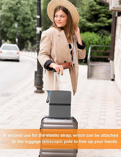 Airplane Seat Cushion Portable Travel Cushion for Comfort Foldable Stadium Pad with Breathable Fabric Seat Pad Perfect for Long Flights, Office, Bleacher, Camping