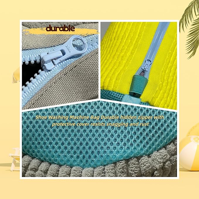 Shoe Washing Machine Bag Shoe Cleaner Bag for Washer Reusable 2 Pack Sneaker Cleaner shoe laundry bag Wash Mesh Cleaning Dryer for Tennis Shoes and Boots 360° Deep Clean