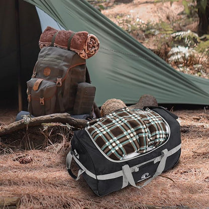 REDCAMP 85L/120L/140L Foldable Duffle Bag with Wheels, Large Travel Duffel Bag