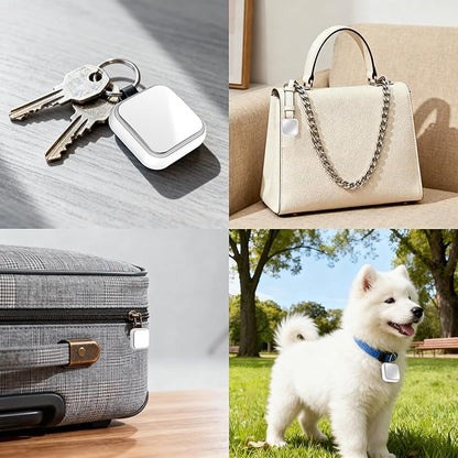 Mini Tracker, Bluetooth Item Finder for Find My, IP68 Waterproof, Precision Finding with Separation Alerts, Anti-Loss Tag for Keys, Luggage & Bags (2 Pack)