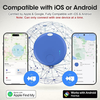 Smart Tags-4 Pack for Apple or Android Tracker Tags, Dual System Bluetooth Tracker, Works with Google'S Find Hub (Android) and Apple Find My (iOS), Item Finder for Keys, Item Locator