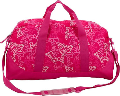 Barbie Duffle Bag, 16 inch Travel Sleepover Weekender Bag for Girls, Purple Dance Bag