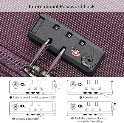 Hanke 16 Inch Underseat Carry On Luggage with Wheels Small Suitcase Softside Luggage Bags for Travel Lightweight Suitcases with Wheels Travel Luggage Personal Item for Men and Women.(Purple)