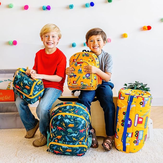 Wildkin 12-inch Kids Backpack – Padded, Adjustable, Ideal for Daycare & Travel - Lilac Lemonade