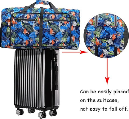 Woogwin Travel Duffel Bag Large Foldable Waterproof Overnight Bag for Beach Swim Bags Pool Sports Gym