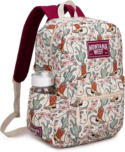 Montana West Backpack for Women Men 2 PCS Lightweight College Bookbags Casual Daypack Backpacks for Commute & Travel