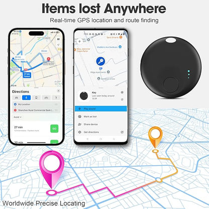 Tracker Tag for Android or iOS, Tracker Tags-4 Pack Smart Tag, Dual System Both iOS and Android Tracker Tags, Apple Find My or Google Find Hub App, Keys Finder Item Locator for Wallets, Suitcases