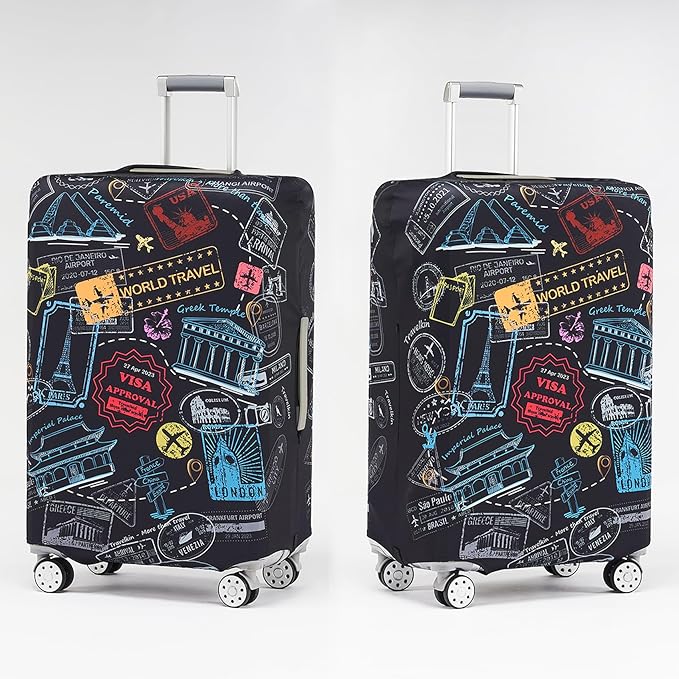 Travelkin Luggage Covers For Suitcase Tsa Approved,Suitcase Cover Protector Fit 18-32 Inch Luggage