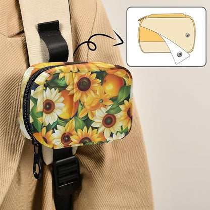 Pill Organizer Box Case Weekly Travel Pill Container Holder 7Day Cute Vitamin Organizer Dispenser Sorter Planner Storage Small Compact Oranges Sunflowers and Fruits09