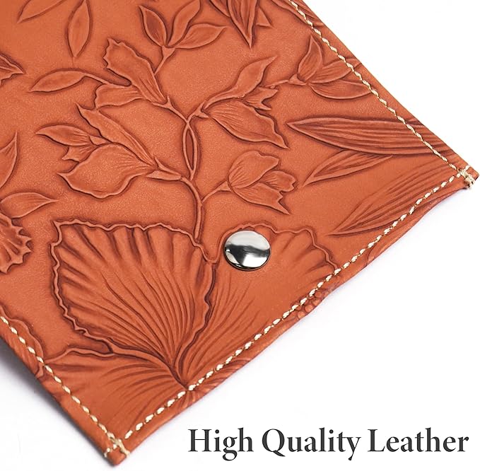 Pill Organizer,LIZIMANDU Weekly Travel Pill Case Box Medication Reminder Daily AM PM, Day Night 7 Compartments,for 4 Times A Day, 7 Days a Week-Includes Leather PU Carrying Case(1-Carved Brown)