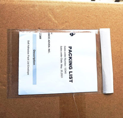 1000 Pcs Premium 4.7''x7.5'' Packing List Envelope, Tailored Size for 4x6'' Shipping Labels, Adhesive Shipping Label Pouch/Sleeve