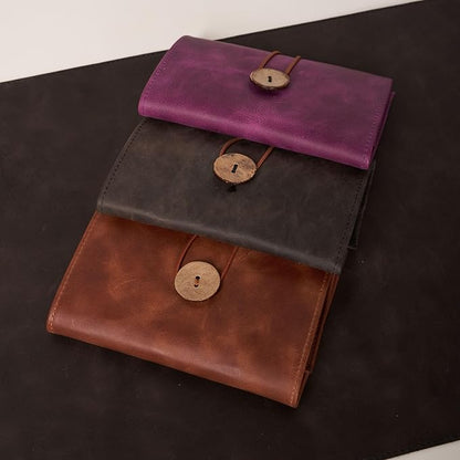 HARDISTON Custom Leather Electronic Organizer Roll – Personalized Cord Pouch for Travel Tech Accessories, USB Cables, Charger, Passport, SD Cards – Handmade Gift for All