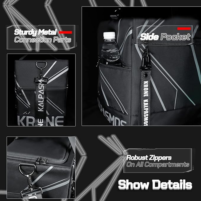 Sneaker Bag, Sport Duffel Bag for Men Women, Gym Bag, Gear Bag, Krone Kalpasmos Versatile Travel Duffel Bag with 3 Removable Dividers, Designer Collection