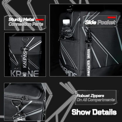 Sneaker Bag, Sport Duffel Bag for Men Women, Gym Bag, Gear Bag, Krone Kalpasmos Versatile Travel Duffel Bag with 3 Removable Dividers, Designer Collection