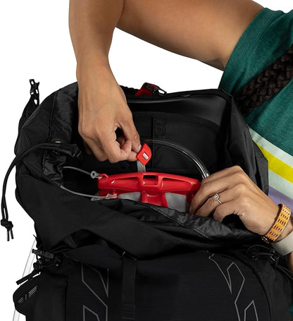 Osprey Tempest 44L Women's Lightweight Hiking Backpack - Daypack for Travel & Camping, Black/Coal Grey, XS/S