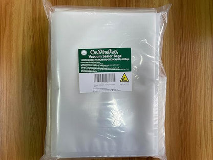 O2frepak 300 Bags 100 of Each Size Plus Quart 10"x13" and Quart 8"x12" and Pint 6"x10" BPA Free Sous Vide Seal a Meal Commercial Grade Vacuum Seal PreCut Combo Pack Bag