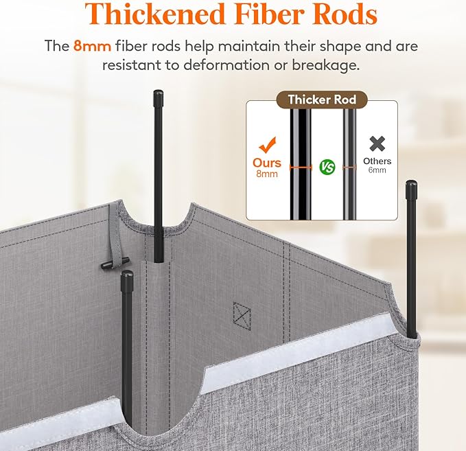 Lifewit 145L Laundry Basket with Lid, Large Laundry Hamper with Plastic Handles and Removable Bag, Foldable Tall Dirty Clothes Hampers for Laundry for Laundry Room, Bedroom, Bathroom, Dorm, Light Gray